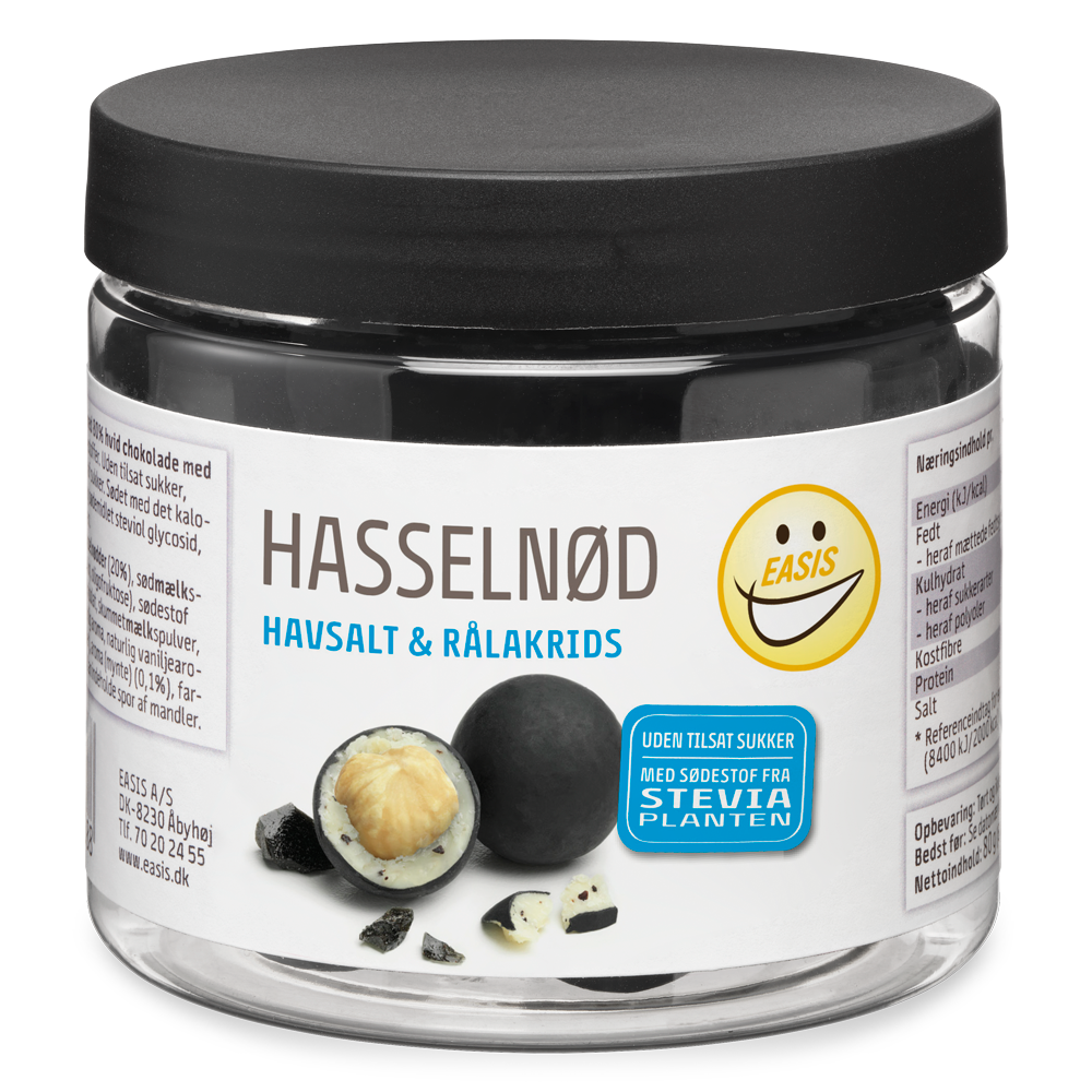 EASIS Hasselnøtt med havsalt og rålakris