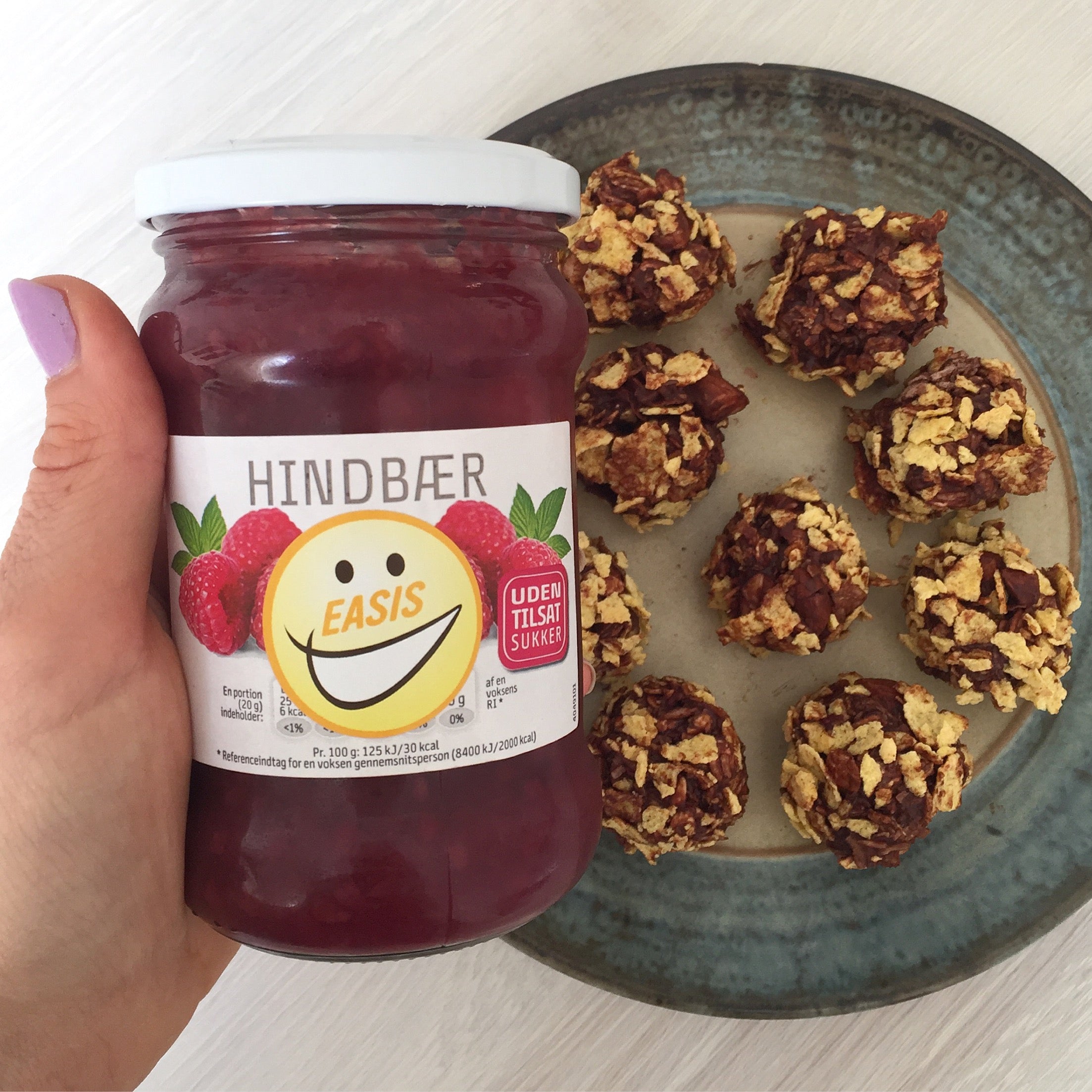 Sjokoladekuler med bringebær