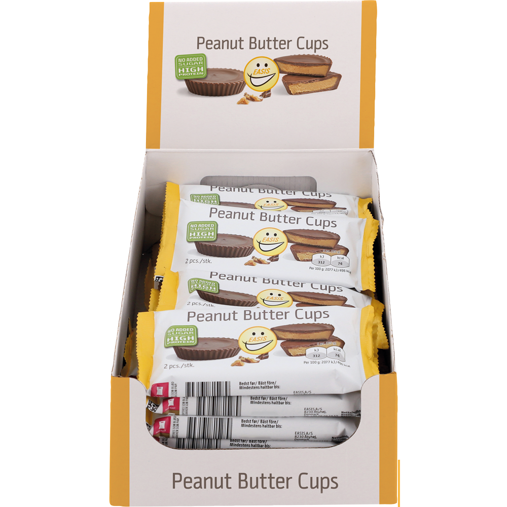 EASIS Peanut Butter Cups, Kasse med 20 stk.