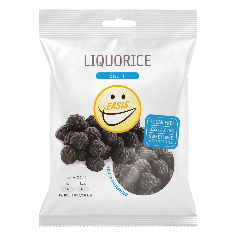 EASIS Salty Liquorice, Kasse med 15 stk