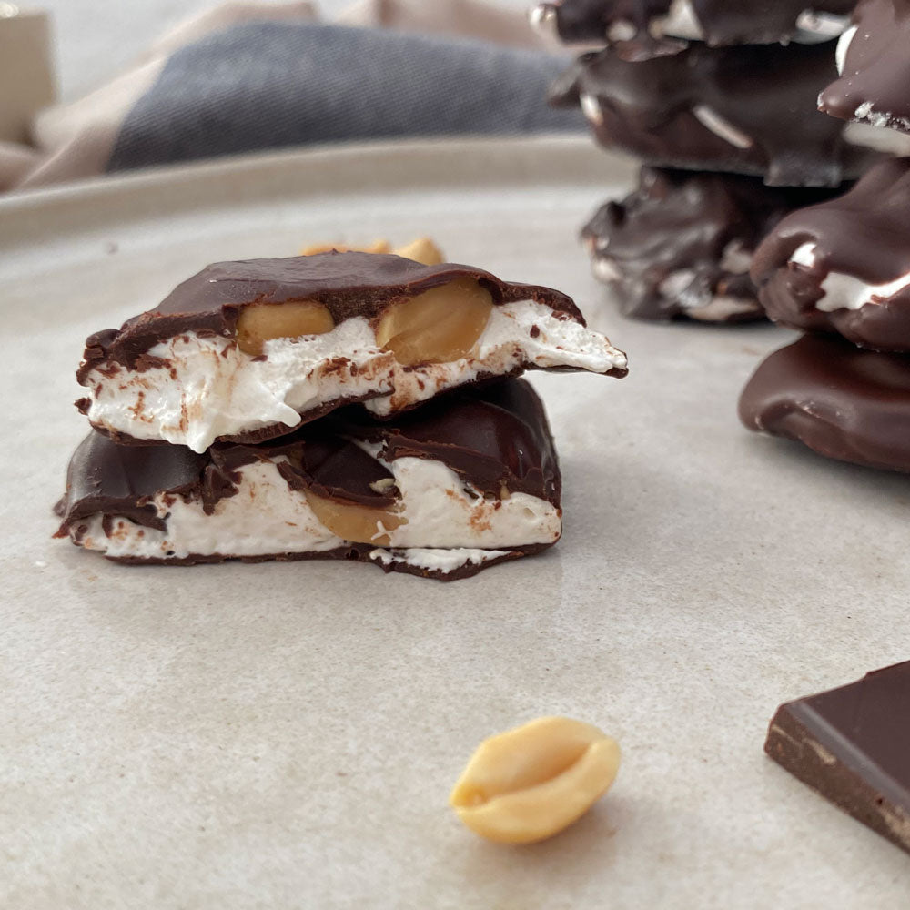 Skumterter med peanøtter