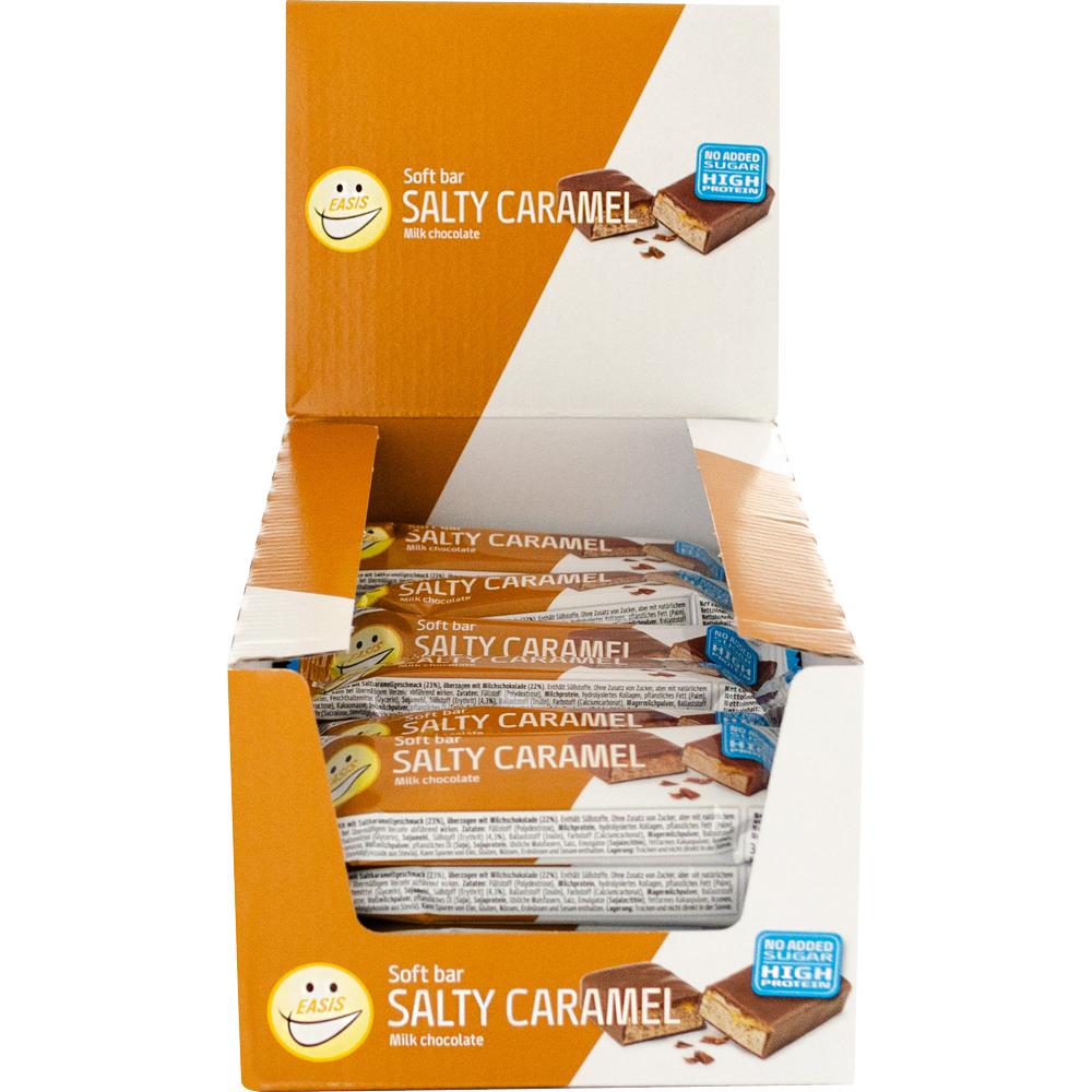 EASIS Soft Bar Salty Caramel, Kasse med 24 stk.