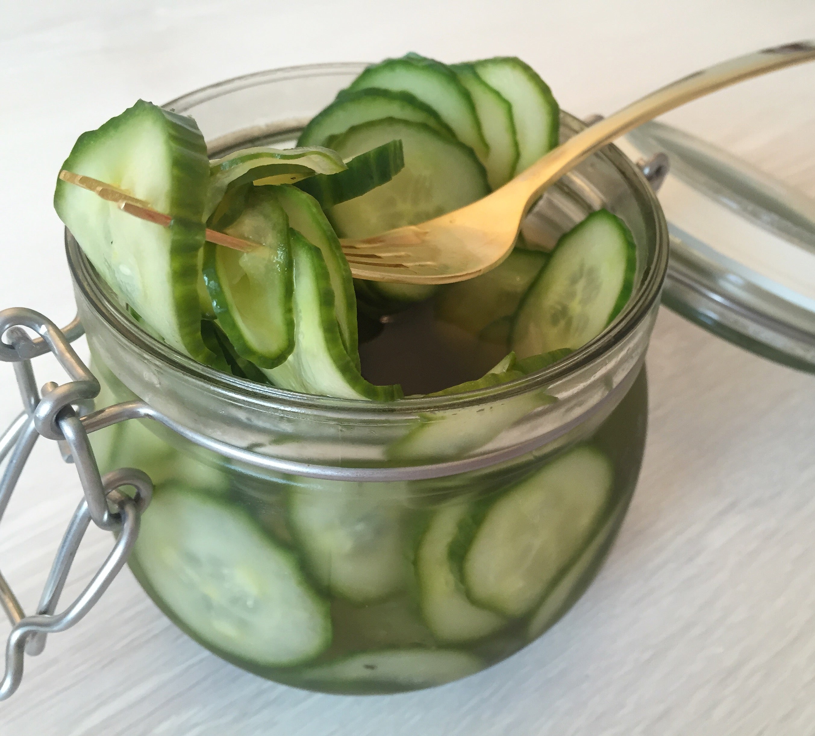 Agurksalat uten tilsatt sukker