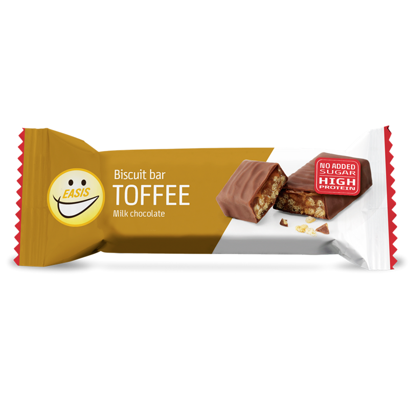 EASIS Biscuit Bar Toffee, Kasse med 24 stk.
