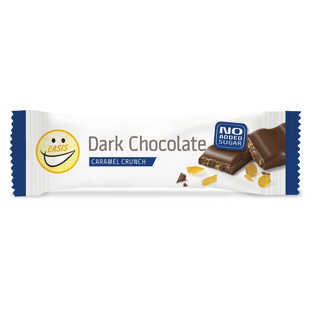 EASIS Dark chocolate, caramel crunch bar, 1 stk.