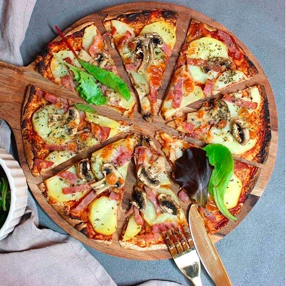 Potetpizza med bacon