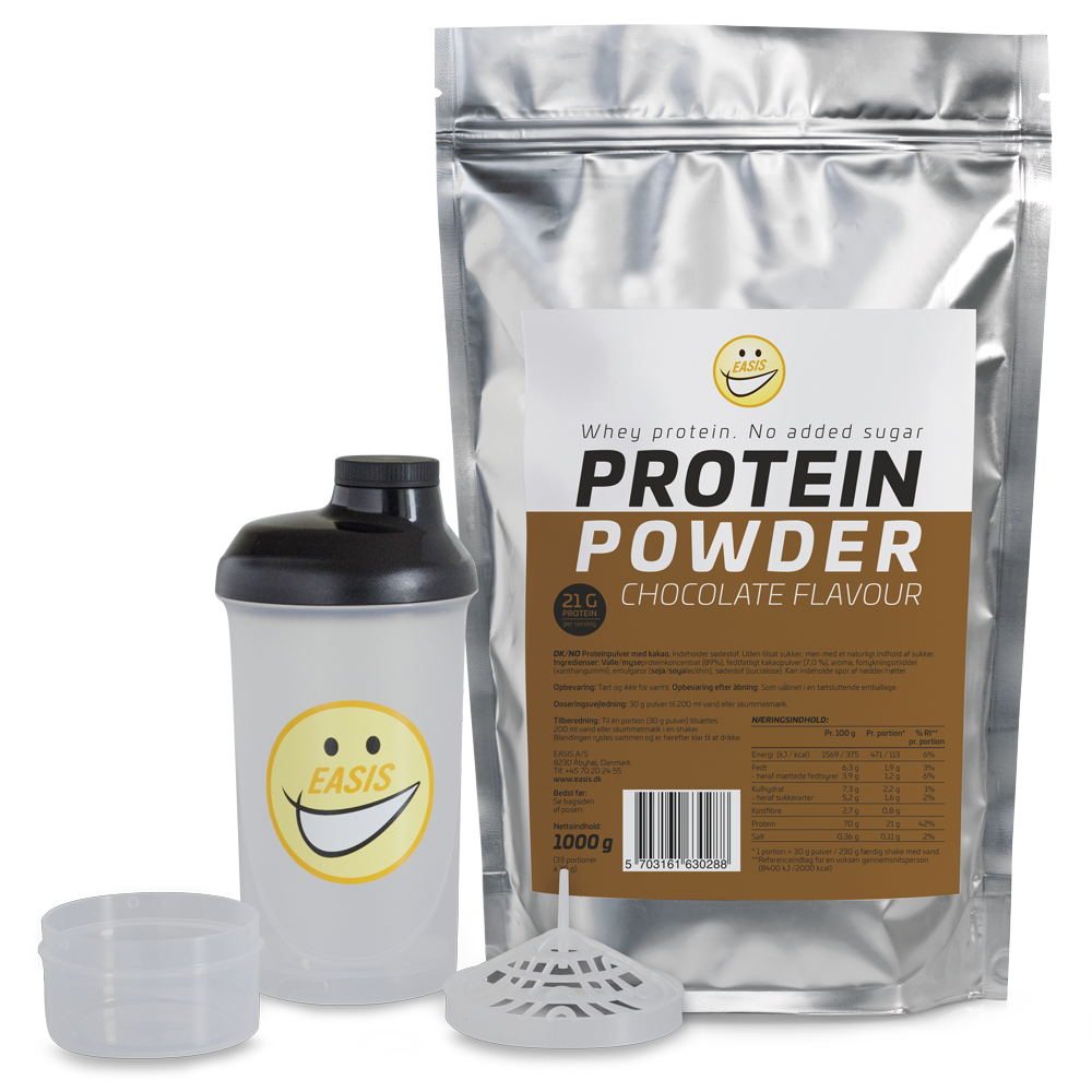 Sampakk - Proteinpulver Sjokolade og Shaker