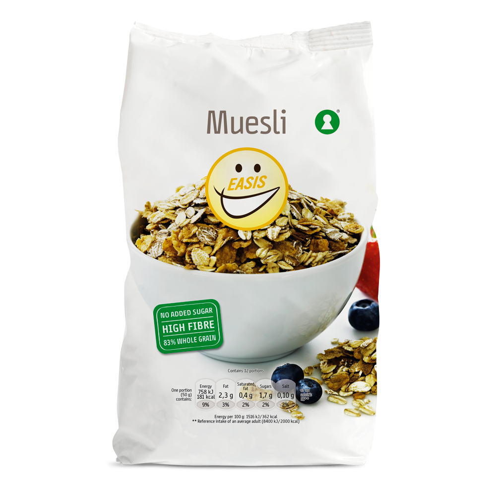 Müsli Frokostblanding uten tilsatt sukker